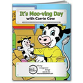 Action Pack Coloring Book W/ Crayons & Sleeve - It's Moo-ving Day
